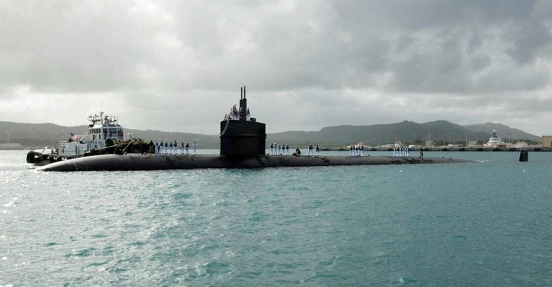 US-submarine The first major initiative of AUKUS was the trilateral decision to support Australia acquiring conventionally-armed, nuclear-powered submarines (SSNs). Photo: AFP